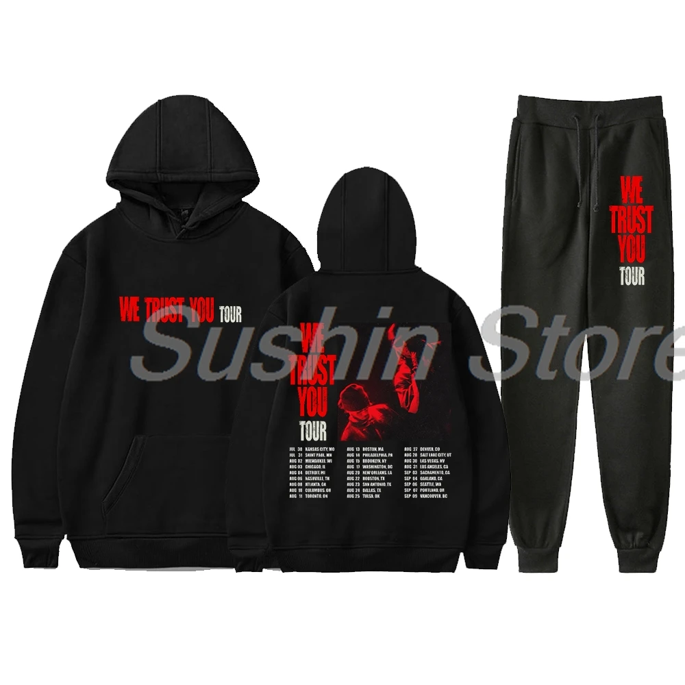 

Metro Boomin We Trust You Tour 2024 Pullover Hoodie Jogger Pants Two Piece Set Sweatshirts+Sweatpants Women Men's Set