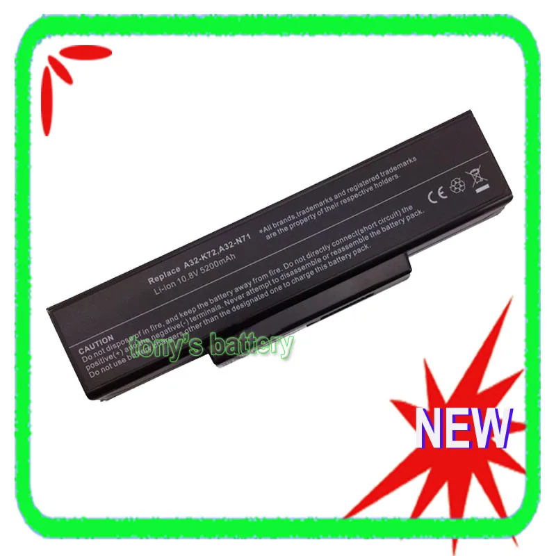 New Laptop Battery For ASUS X73B X73E X73S X73Sd X73Sj X73Sl X73Sm X73Sv X73T X73TA X73TK A73 A73BR A73BY A73E A73S A73SD