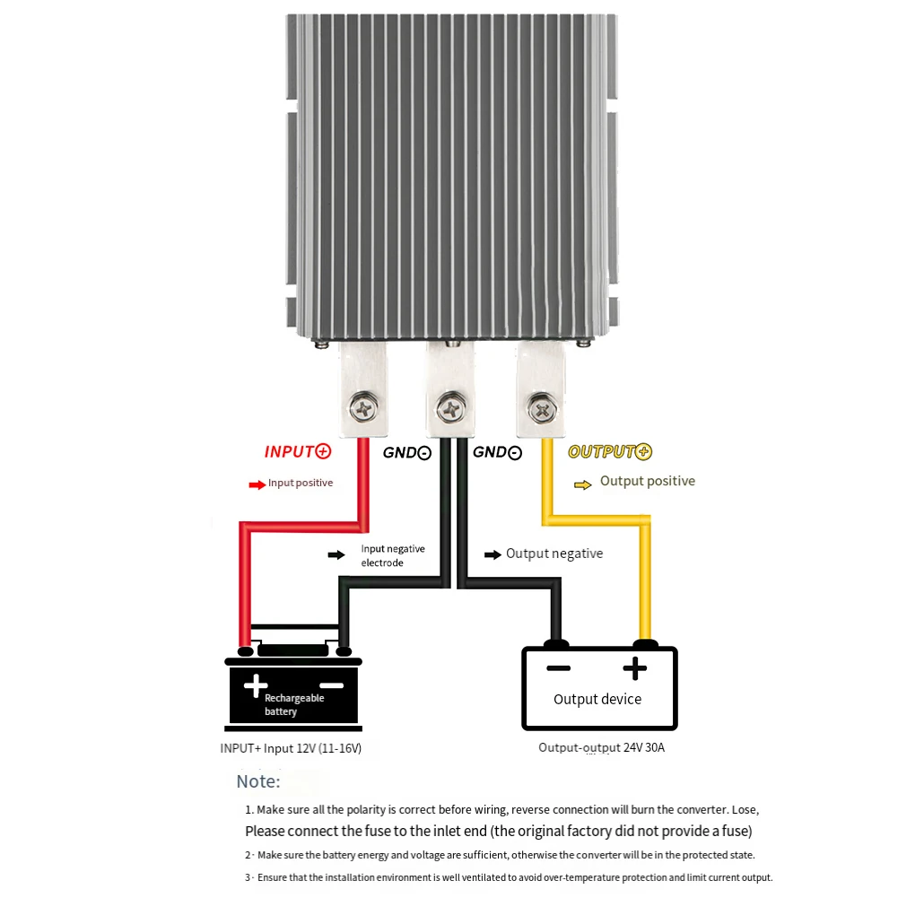 Modulo step-up da 720 W Regolatore da 12 V a 24 V Applicazione esterna Isping termico della silice Alta efficienza 95 Velocità di regolazione del carico 0,2