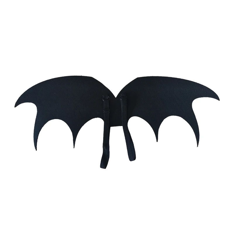 Bat Wings Bat Cosplay Costume Halloween Costume Accessory Bat Wings with Elastic Straps,for Kids Boys Girls,One Size