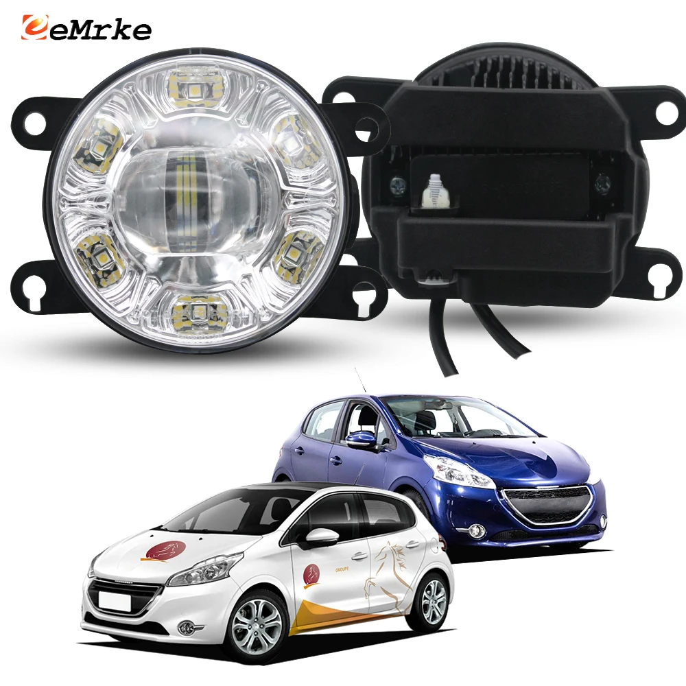

Led Front Fog Lights For Peugeot 208/ 208 GT 2012 2013 2014 2015 2016 2017 2018 18W Daylight European Certification E4 DRL