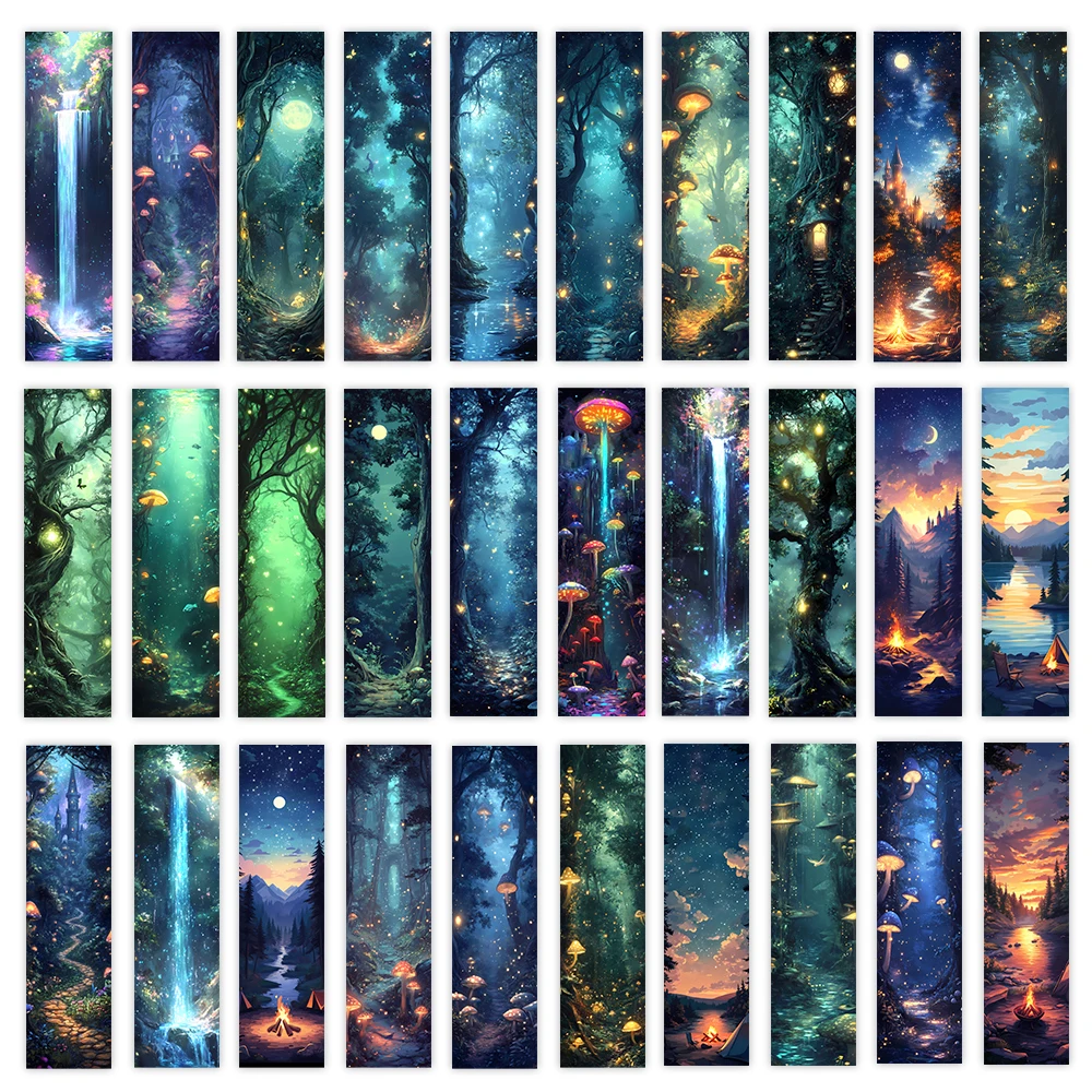 32 قطعة، إشارات مرجعية لسماء المرصعة بالنجوم من فانتسي فورست، مناسبة للمعلمين والقراء وعشاق الكتب، هدية عيد ميلاد