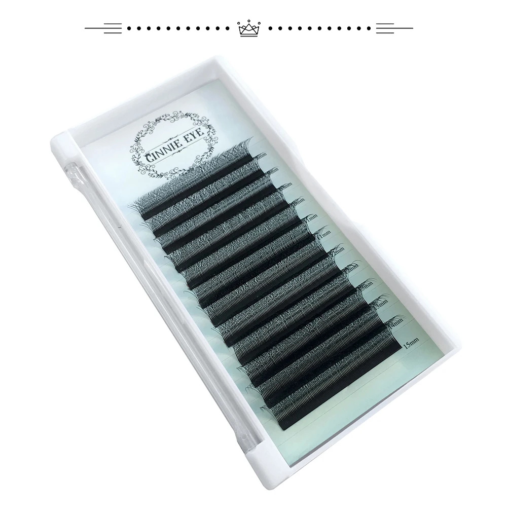 4D W Wimpernverlängerung 5D 3D Russland Volumen Wimpern Flauschige vorgefertigte Fächer Kleeblatt Nerz Faux Cil Lashes Dolly Hybrid Wimpern 3D Cilios – Detail 9