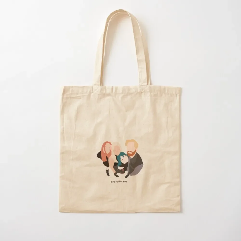 crawlers 'silly eyeliner band' Tote Bag Lady bags canvas tote bag free delivery bags Bag