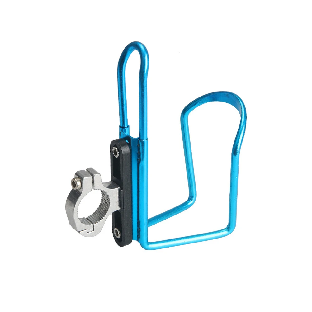 2Pcs Water Bottle Cage Convertor Sturdy Multi-Position Mount for Bikes Without Brace-on 360 Degree Rotatable Holder Black Silver