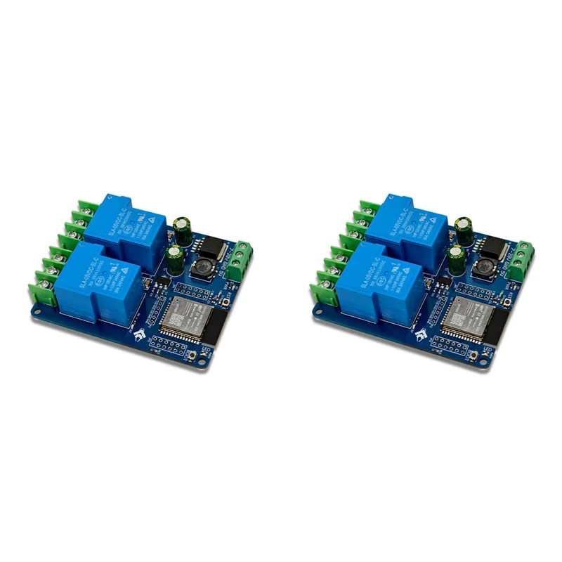 N82R 2X DC7-28/5V Power Supply WIFI Bluetooth 2-Channel 30A Relay Module Development Board ESP32 Secondary Development