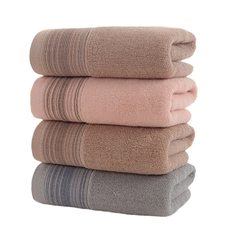 Drop Shipping Soft Cotton Towel Set Face Hand Towel Water Absorption Bath Towel 3pcs/set Bathroom Home Swimming Shower Towel