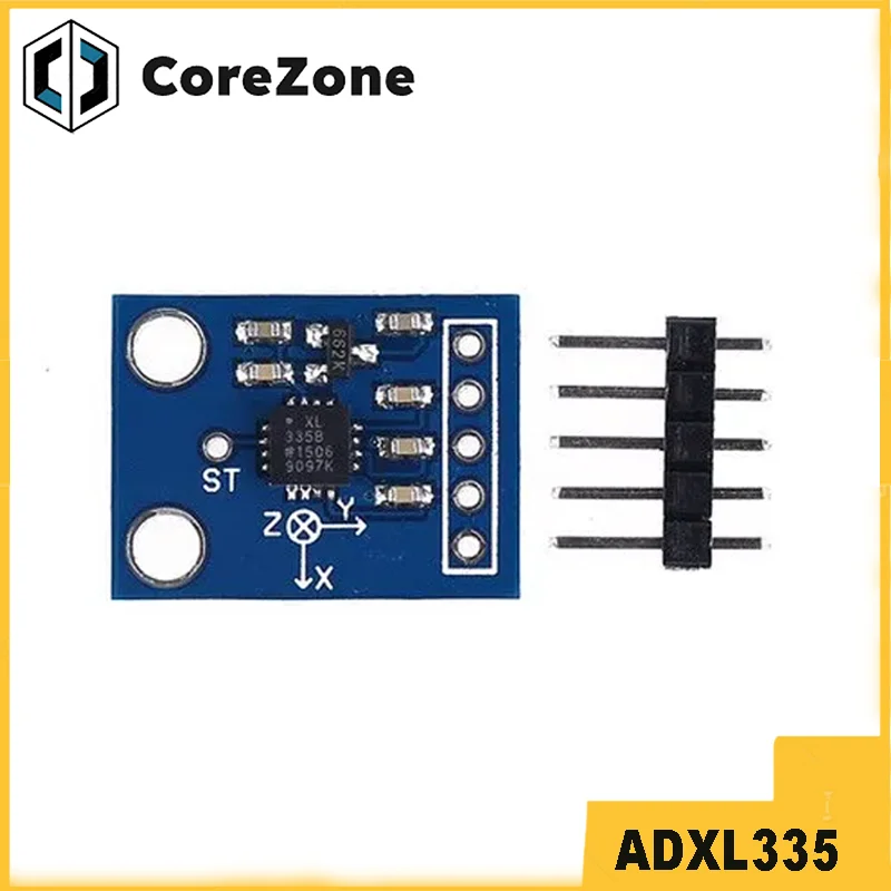 GY-61 ADXL335 3-осевой модуль акселерометра с аналоговым выходом, угловой преобразователь 3 В-5 В