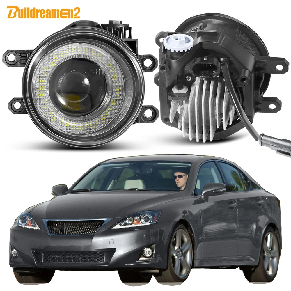 

2 х 40 Вт Автомобильные светодиодные линзы противотуманные фары в сборе H11 Angel Eye DRL дневные ходовые огни 4000LM для Lexus IS250 IS350 седан 2008-2013