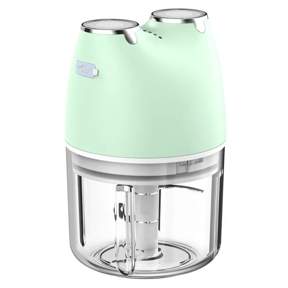 USB Rechargeable Garlic Chopper Wireless Cordless Electric Garlic Mincer Multi-Function Portable Food Processor Kitchen Prep