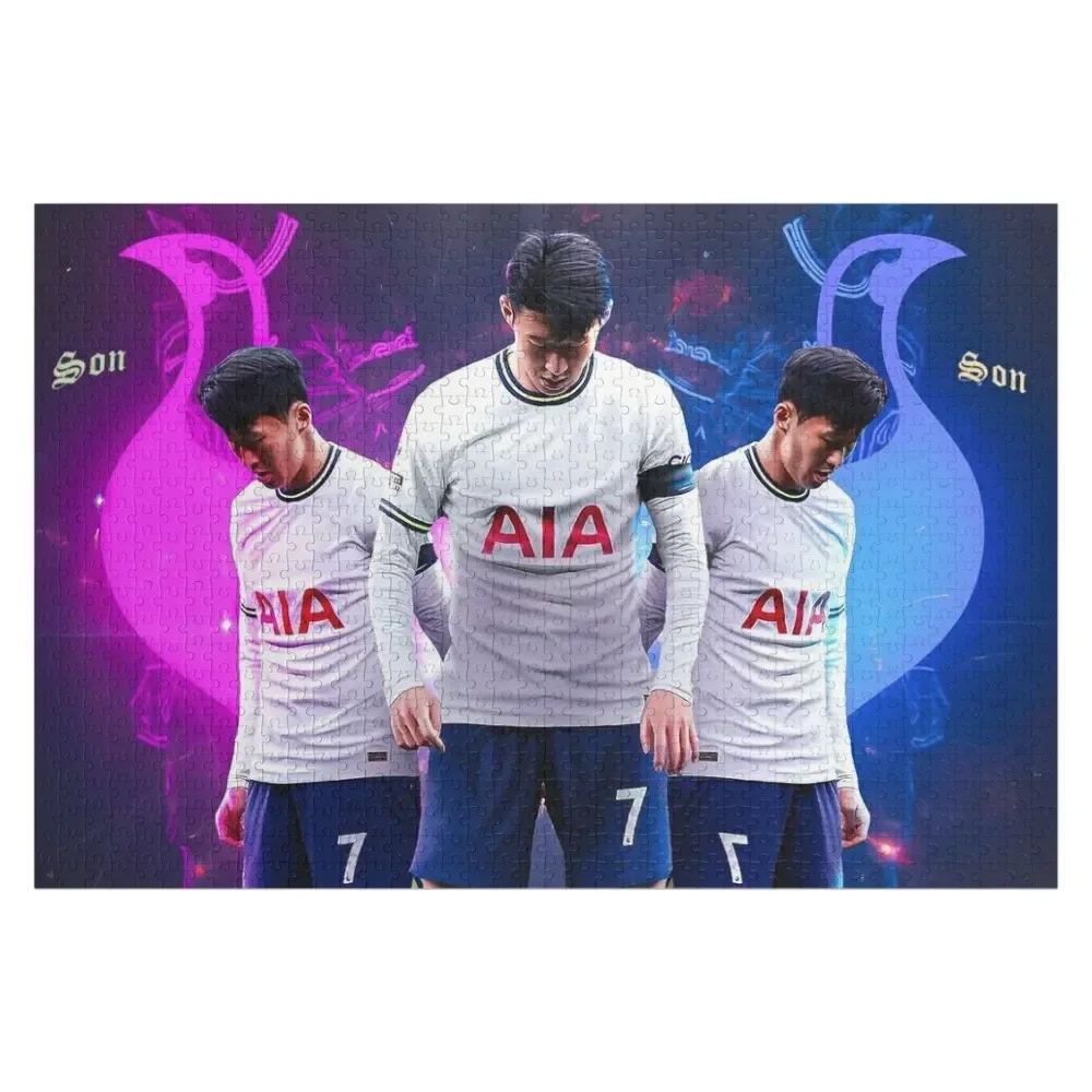 SON HEUNG MIN GOAL CELEBRATION Jigsaw Puzzle Customizable Gift Custom Gifts Personalized Puzzle