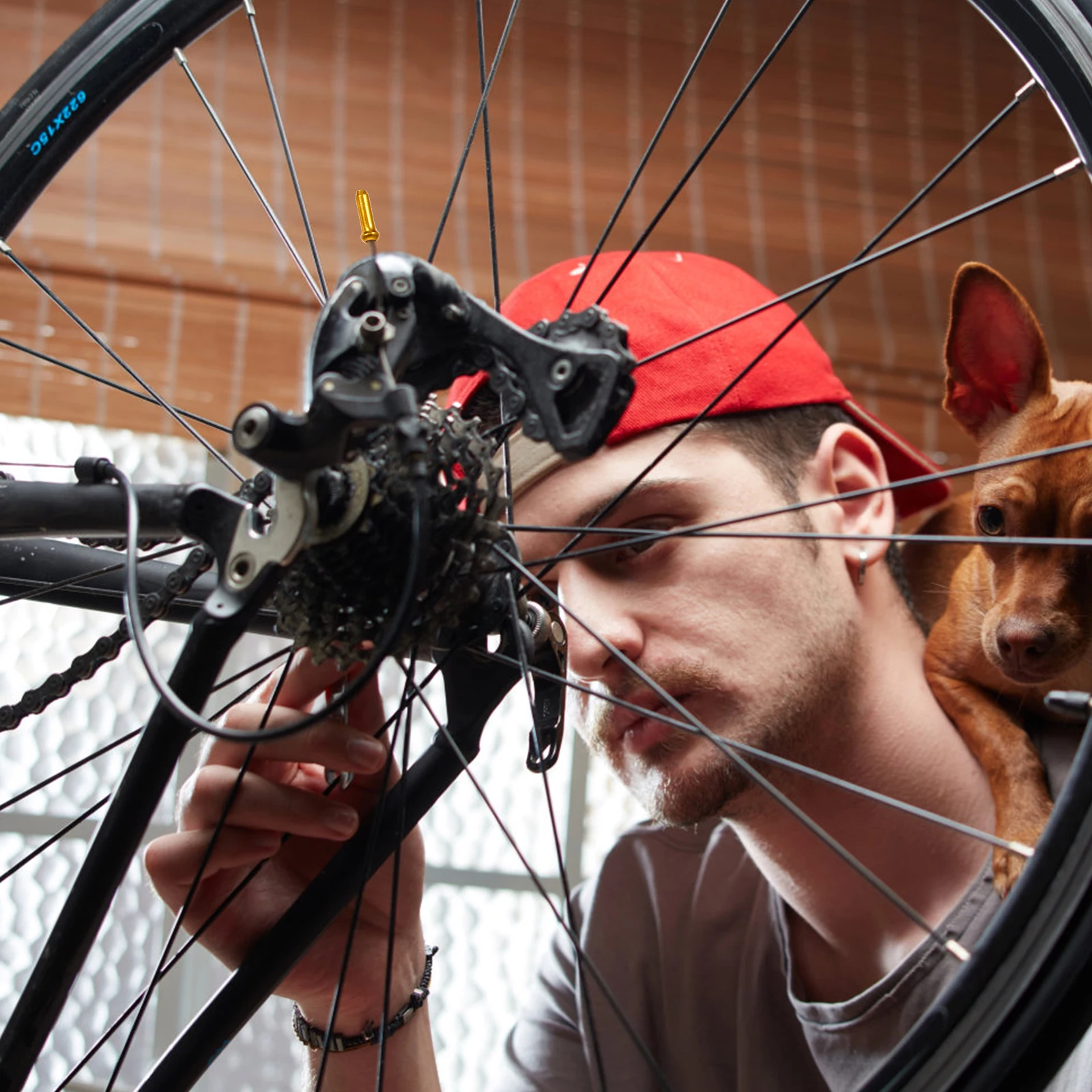 

50pcs Brake Cable Tail Caps Aluminum Alloy For Bike Brake Inner Cable End Durable Replacement Accessory For Various Brakes Gear