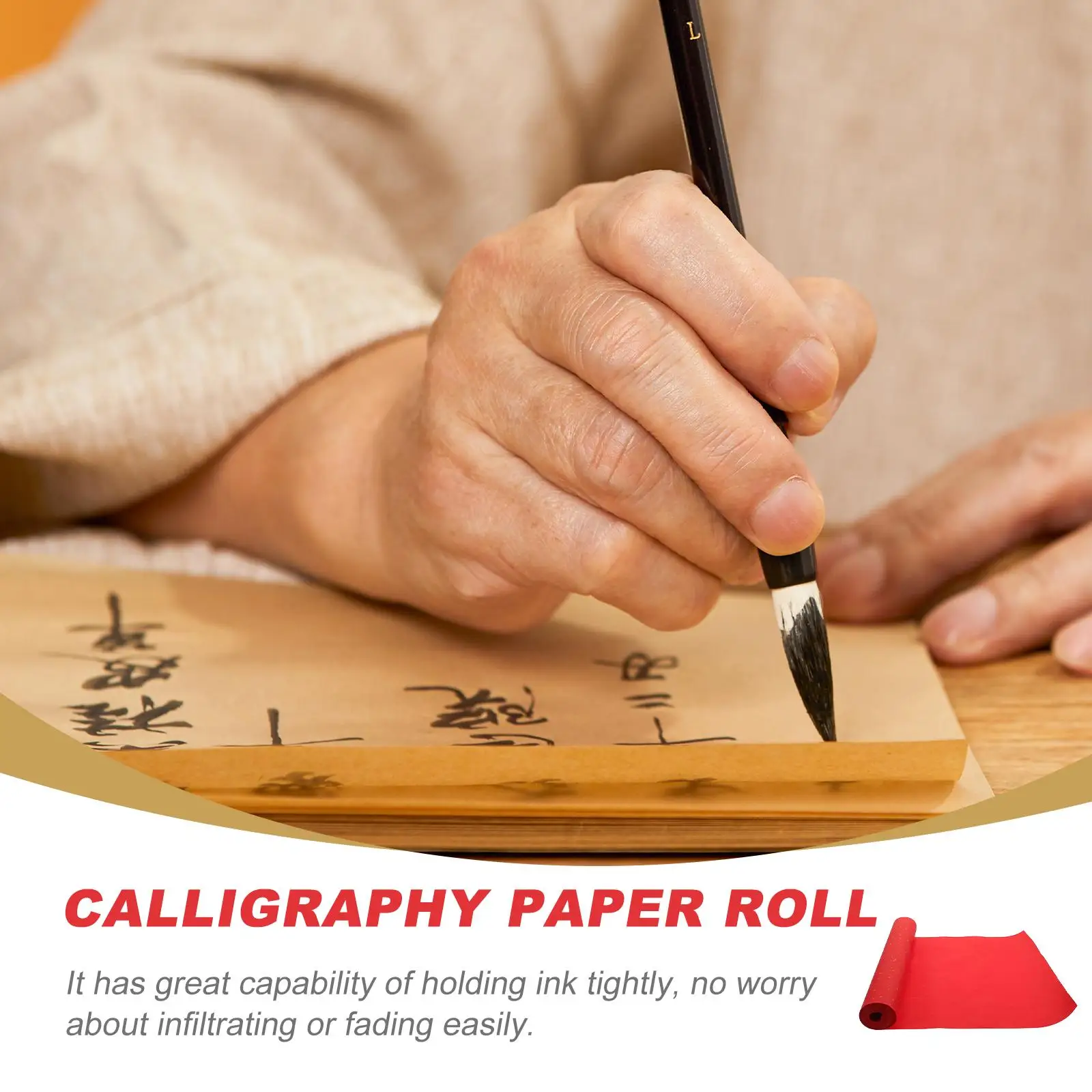 Sprinkle Gold Rice Paper Calligraphy Drawing Xuan Practice Roll Lightweight Compact Size Watercolor Painting Supplies