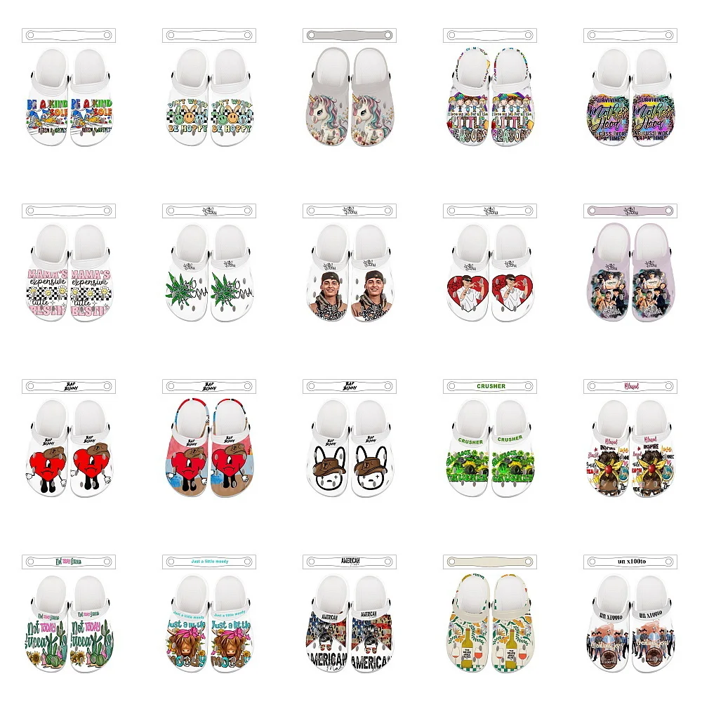 

1 Pairs Colorful Cartoon PVC Garden Shoes - Breathable & Lightweight for Men Women Outdoor