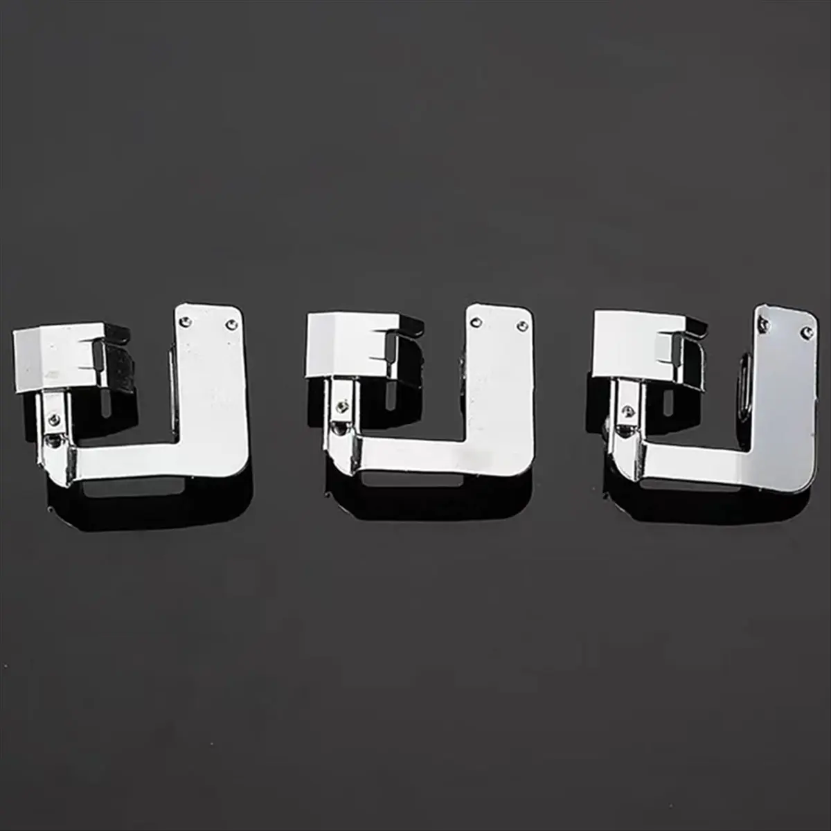A78I 3PCS Wide Rolled Hem Presser Foot Set,(1/2 Inch, 3/4 Inch, 1 Inch) ,for Low Shank Sewing Machines Accessories