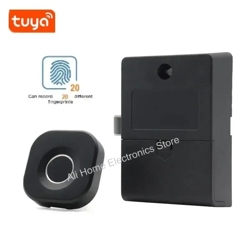 Tuya Smart Fingerprint Lock Electronic Locks Fingerprint Tuya APP Unlock Smart Door Lock for Drawer Cabinet Locker Furniture