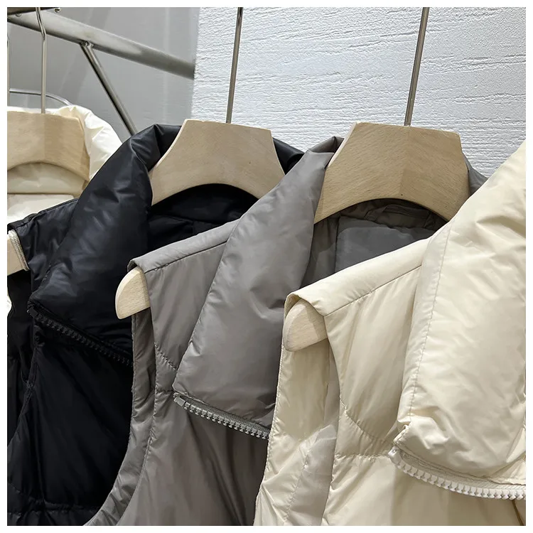 Women Autumn Winter Down Cotton Vest Jacket 2025 New Women Loose Stand Collar Vest Coat Women Short Vest Jacket Cotton Waistcoat 133 S8244ed68e72b4ef1914ee06f5d049b8cp