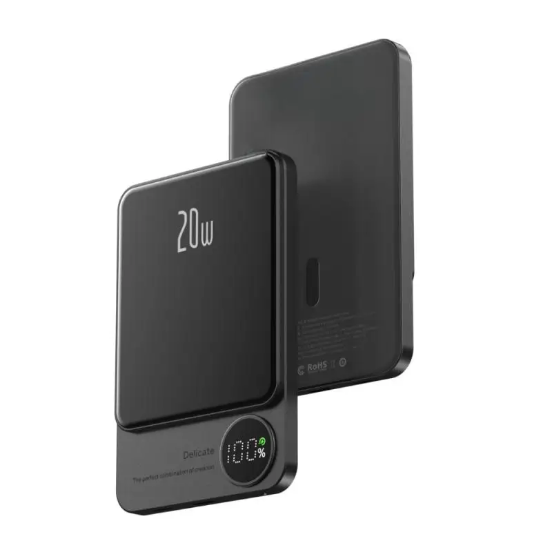 Wireless Magnetic Power Bank 10000mAh Battery Pack,Compact Portable Charger With LED Display,Compatible With IPhone 15/14/13/12