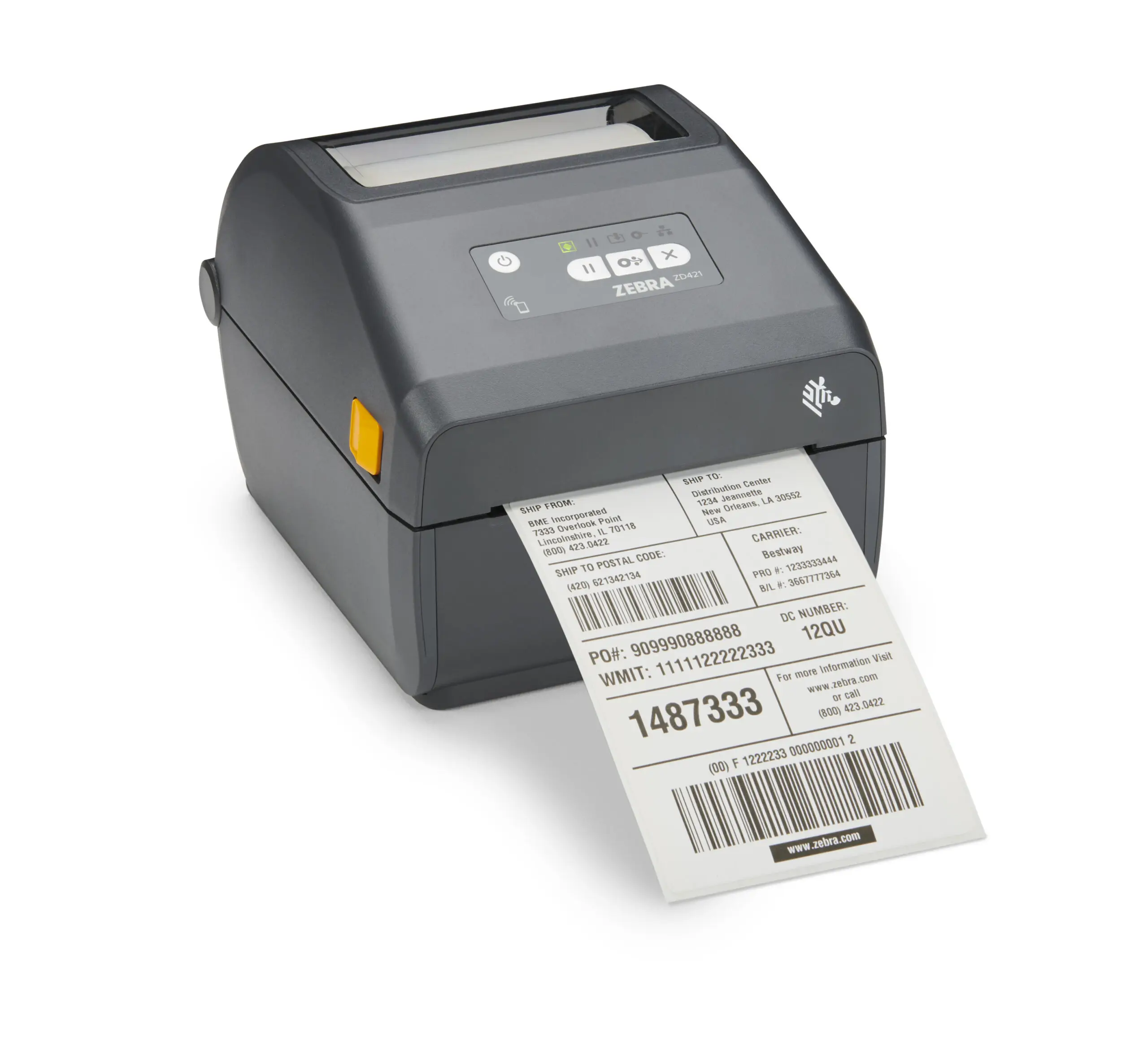 Refurbished Original zebra ZD421 Thermal Barcode Digital Printer 300dpi Desktop Barcode Label Printer