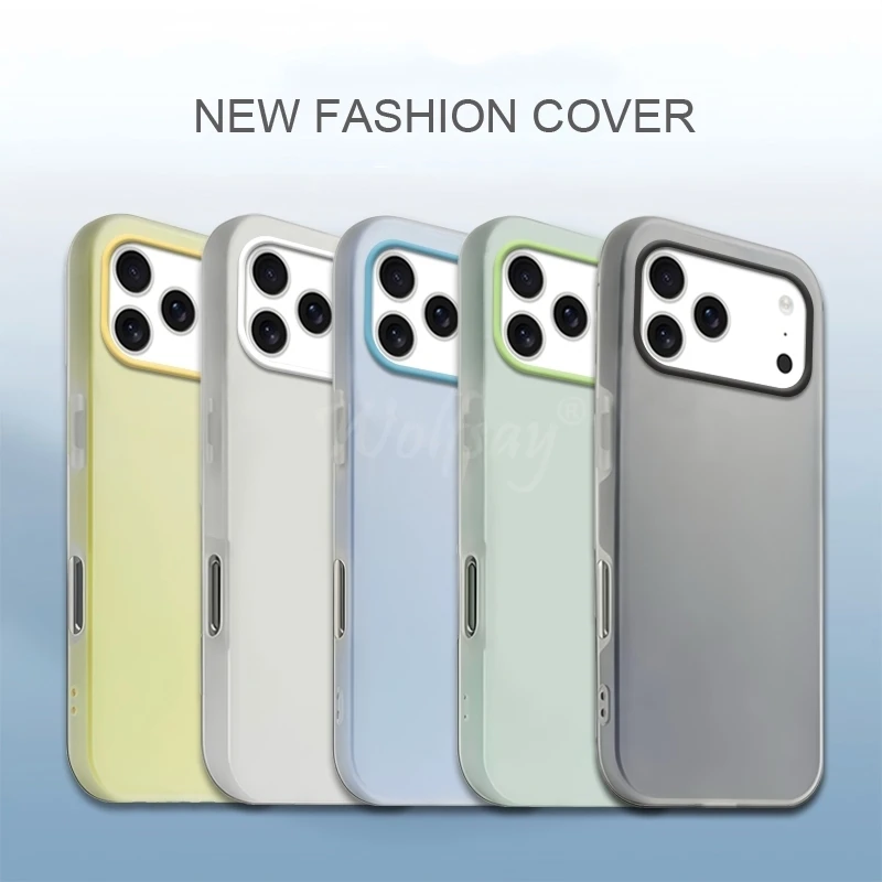 Etui na iPhone 17 Pro Max Silicone Jelly Matte Candy Luxury TPU PC Case na iPhone 17 Pro Max Cover Nonslip Protector Case