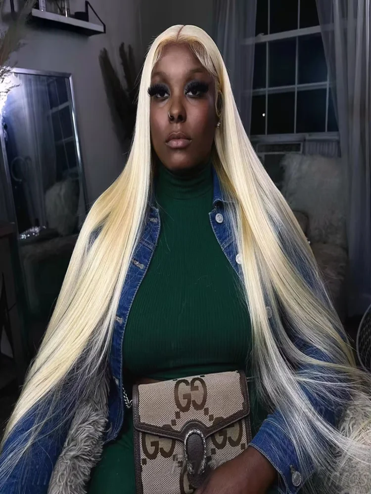 

250 Density Human Hair Wigs Blonde 613 Lace Front Wigs 13x6 Straight Human Hair Lace Frontal Wig Brazilian Hair Wigs for Women