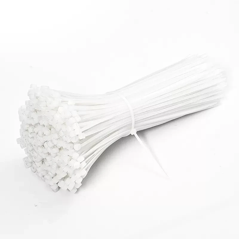 250/500/1000Pcs White Self-locking Plastic Nylon cable Zip Ties 3*100 3*150 4*200 Fastening Ring Nylon Clamp strap with lock