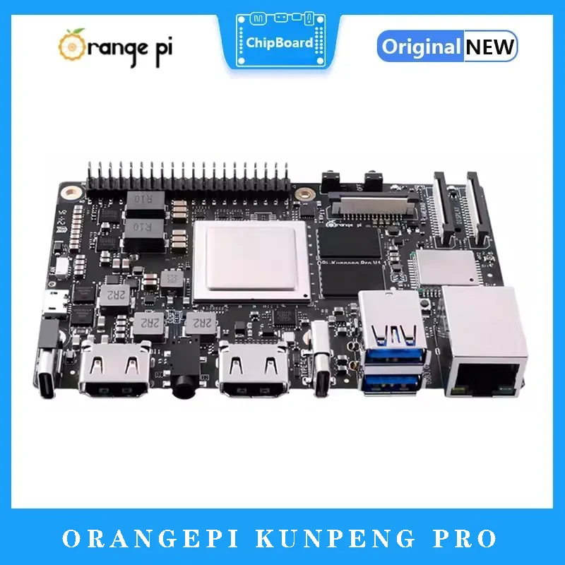 Imagem -04 - Orangepi Kunpeng Pro Development Board Suportes de Potência Computacional Sistemas Pré-instalados 4k Duplos 8tops