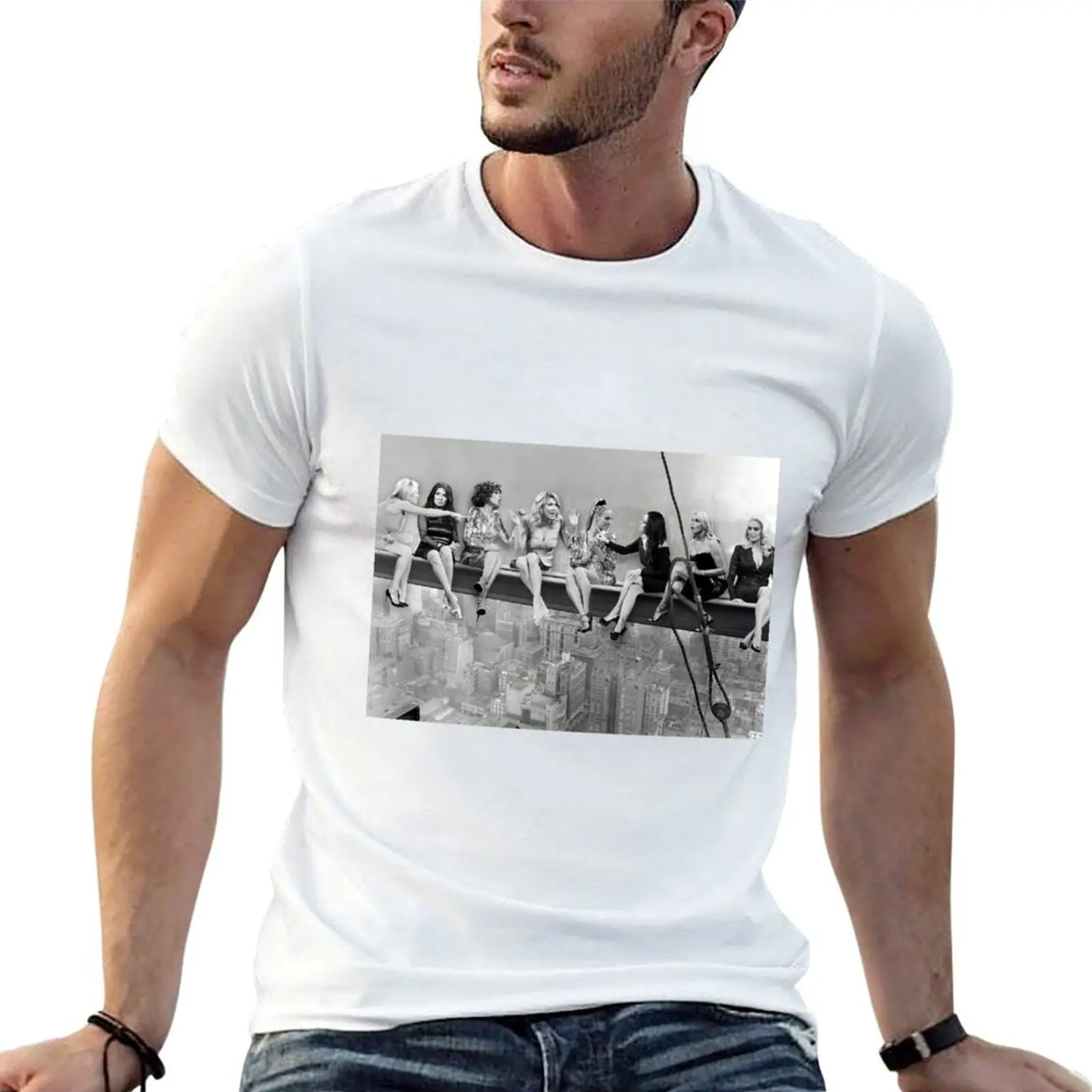 

The Real Housewives of Beverly Hills atop a Skyscraper T-Shirt t shirts for man pack cotton t shirt for man T-Shirt