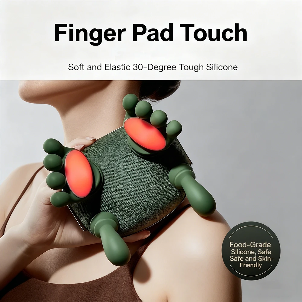 

New Electric Neck Shoulder Massager Shiatsu Finger Pressure Deep Kneading Muscle Relaxation for Back And Shoulder Pain Relief