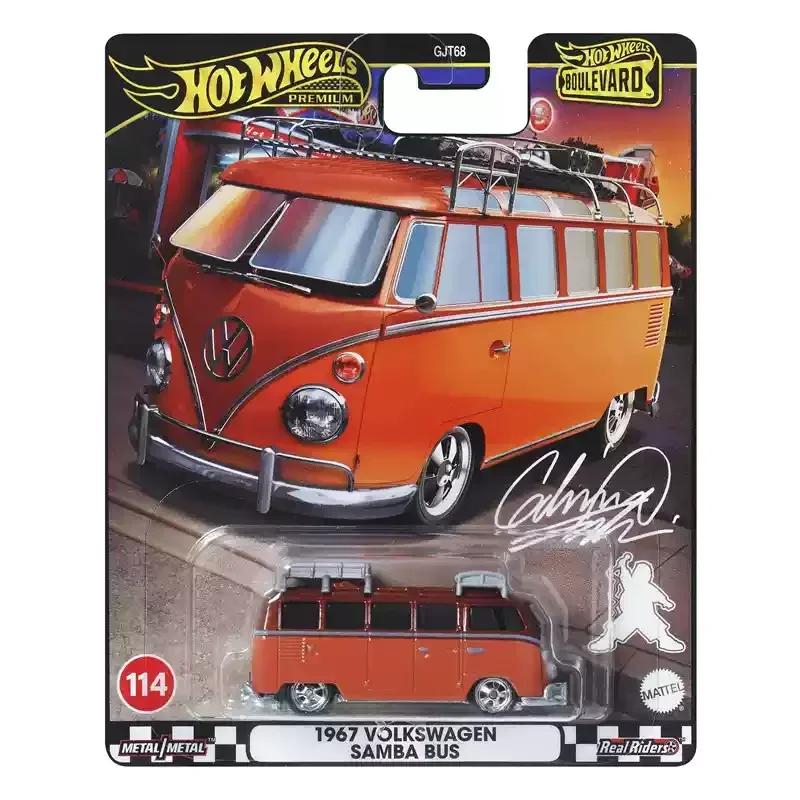 

Original Hot Wheels Premium Car Boulevard 1967 Volkswagen Samba Bus 1/64 Diecast Toys for Boys Vehicles Collection Birthday Gift