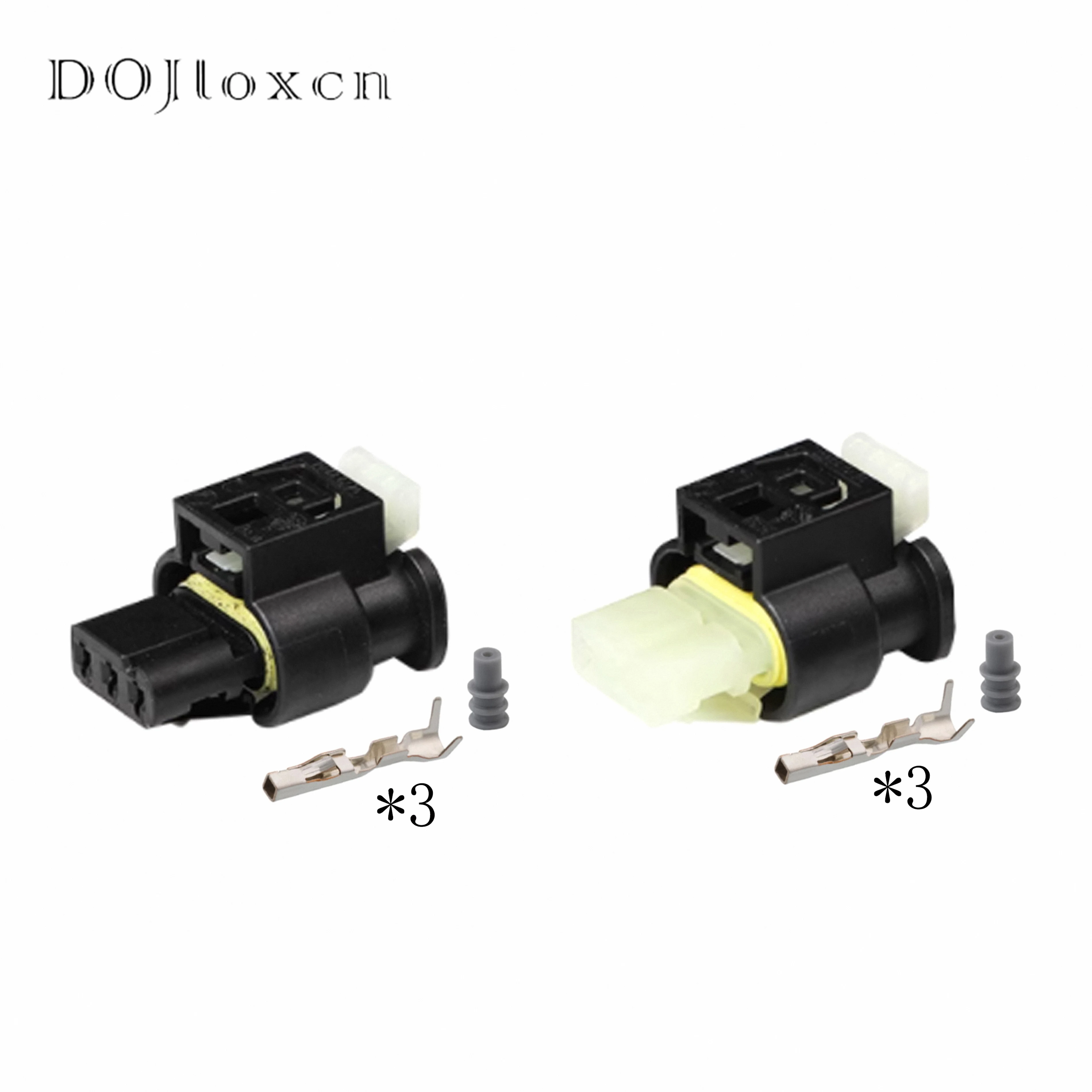 1/5/10/20/50 Sets 3 Pin 7615637-04 7615490-04 Auto Waterproof Connector Motorcycle Sensor Plug Male Female Socket For BMW