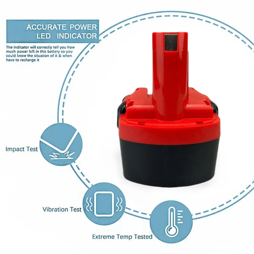 Bateria recarregável Ni-MH para Bosch, ferramentas elétricas sem fio, bateria substituível, D70745, 2607335273, BAT038, BAT140, 14.4V, 4800mAh