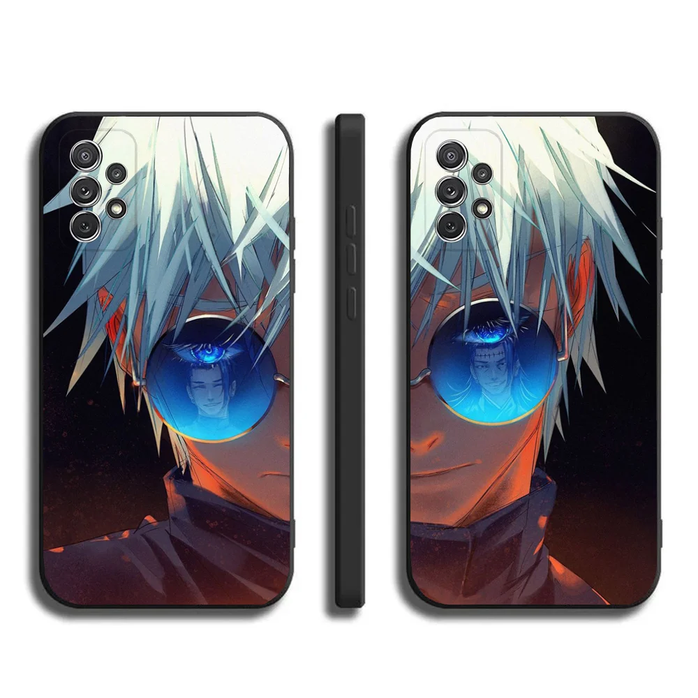 J-Jujutsu Kaisen Gojo Satoru Phone Case For Samsung Galaxy A20,A21s,A22,A31,A32,A52,A53,A72,73,A80,A91Soft Black Cover