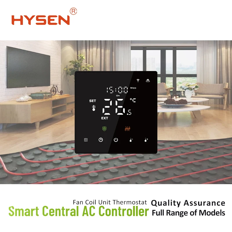 التدفئة الكهربائية 16A التحكم في درجة الحرارة شاشة تعمل باللمس الرقمية متحكم في درجة الحرارة سخان المياه تويا واي فاي ثرموستاتي #5