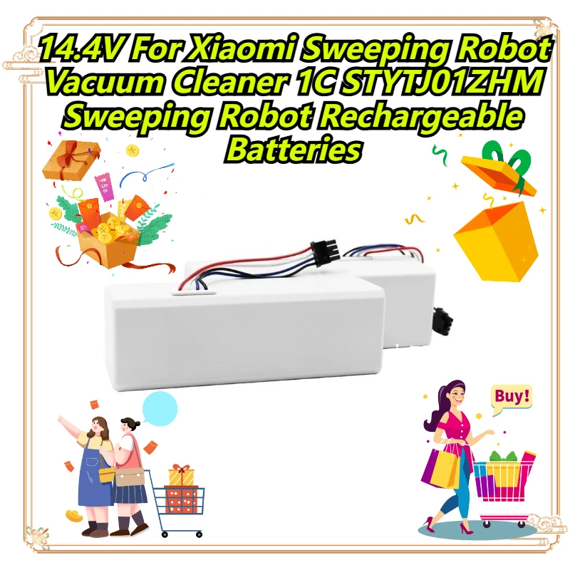 

14.4V For Xiaomi Sweeping Robot Vacuum Cleaner 1C STYTJ01ZHM Sweeping Robot Rechargeable Batteries