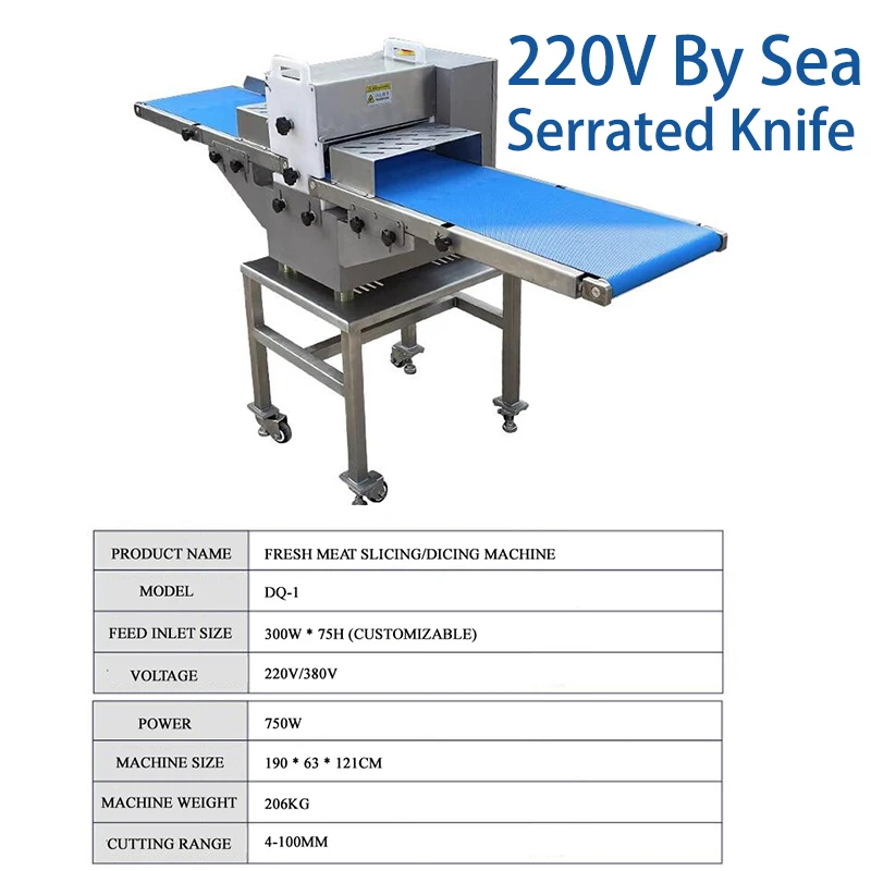 Economical And Practical Fully Automatic Fresh Meat Slicer, Commercial Chicken Cutting Machine