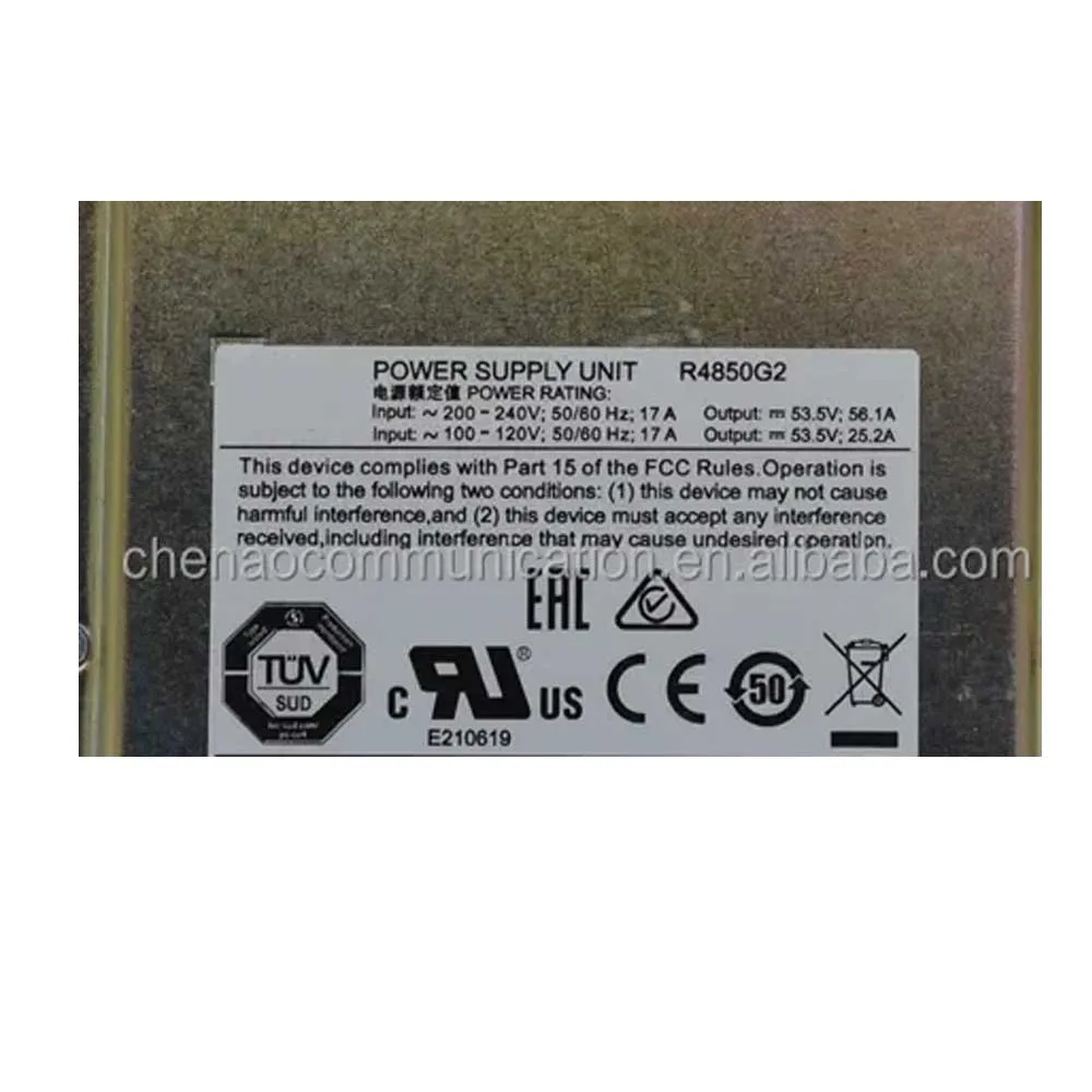 13HOT Brand New Digital R4850G2 Telecom Dc Fonte de alimentação para módulo retificador R4850 G2