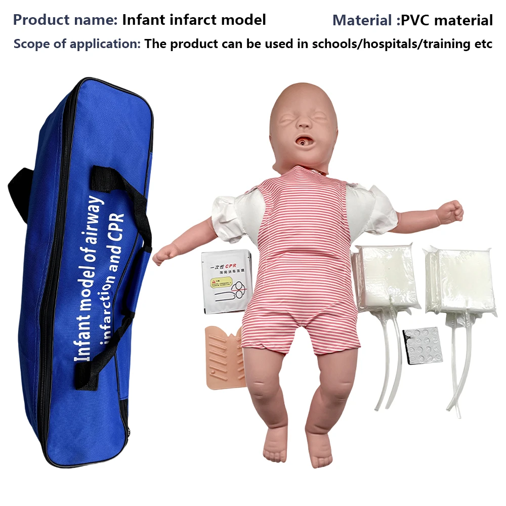 Baby Infarction Model Human Infant Airway Obstruction Heimlich Medical CPR Training Manikin