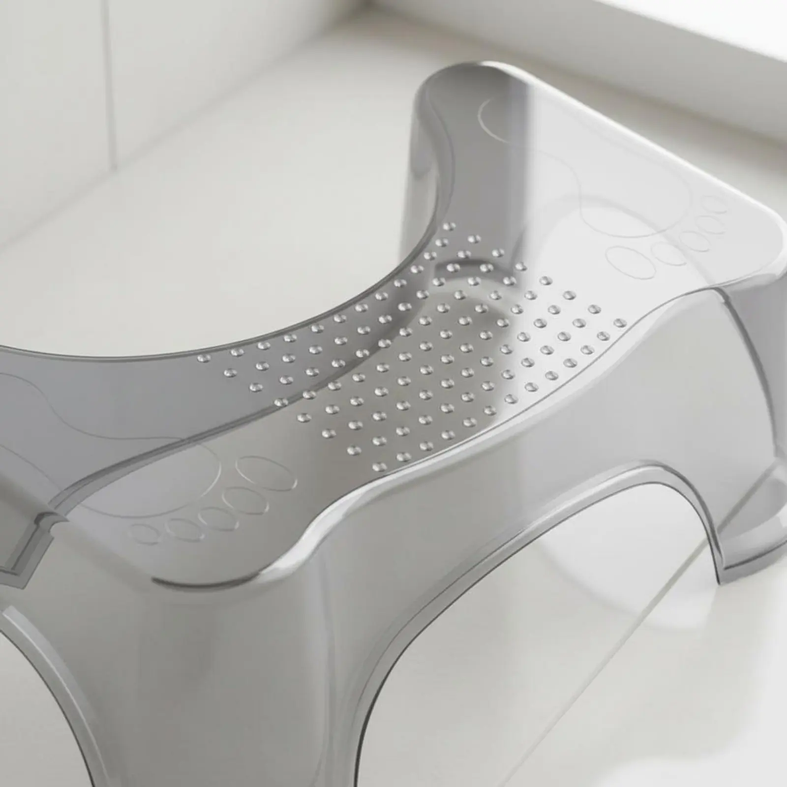 

Toilet Foot Stool Sturdy Anti-Slip Toilet Stool Bathroom Aid Load-Bearing Curved Design for Children