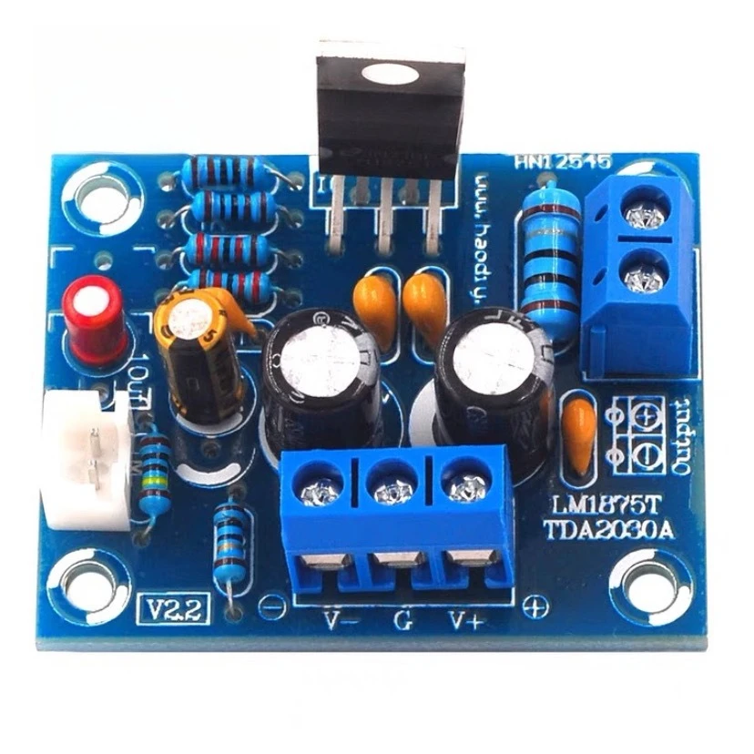 2pcs LM1875T Mono HiFi Amplifier Board DIY Kit PCB for Speaker Audio System Home Theater