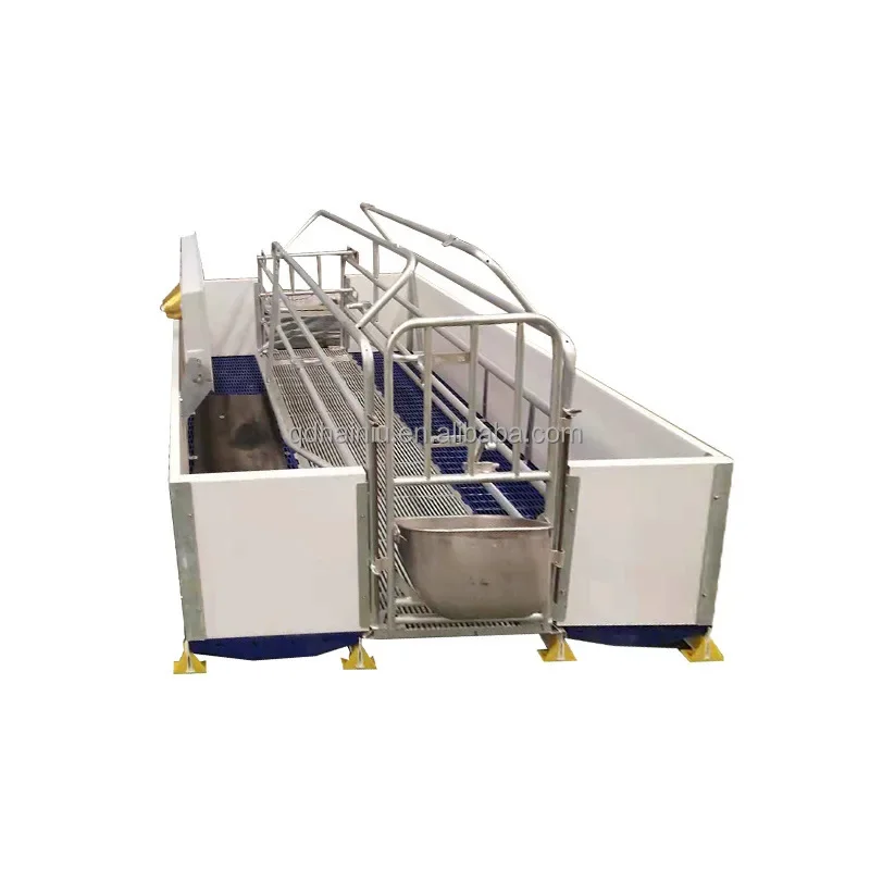 New Galvanized Pig Farrowing Crates Steel Sow Gestation Bed & Stall Equipment for Pigs Farm Use