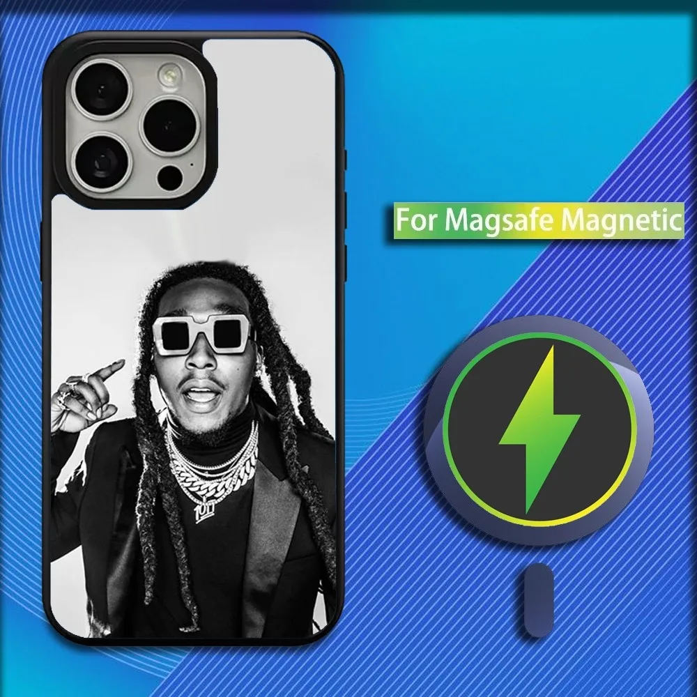 Rapper T-Takeoff Phone Case For iPhone 16,15,14,13,12,11,Plus,Pro,Max,Mini Magsafe Magnetic Wireless Charging