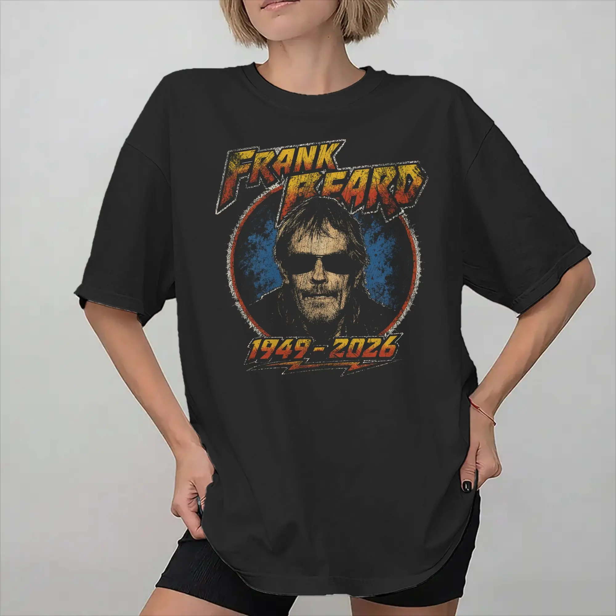 RIP Frank Beard Accessories Men Women T Shirts Pure Cotton Tee Graphic Print  T-shirt Clothes