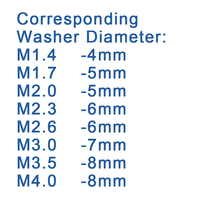 100pcs/lot Black Self-tapping Screw Pan Head PWA Cross Round Head With Washer Cushion M1.4 M1.7 M2 M2.3 M2. 6 M3 M3.5 M4