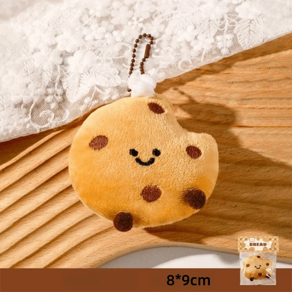 Милые плюшевые подвески, мультяшные маленькие хлебные куклы, сумки, подвески, брелок для ключей, аксессуары для рюкзака для девочек