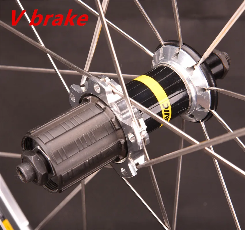 700C Road  wheelset depth 30/40/50mm suitable for 8/9/10/11 silver aluminum alloy bike wheel