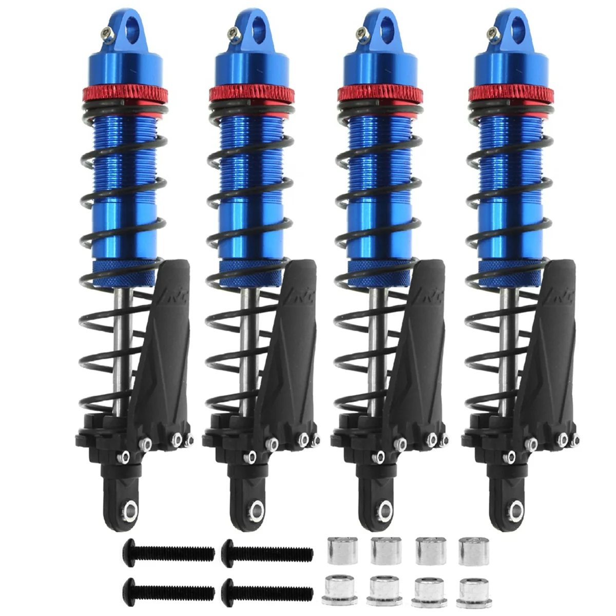 4PCS Metal 120mm Shock Absorber Oil Damper for 1/10 RC Crawler Car Axial SCX10 AXI03007 RBX10 D90 TRX4,Blue