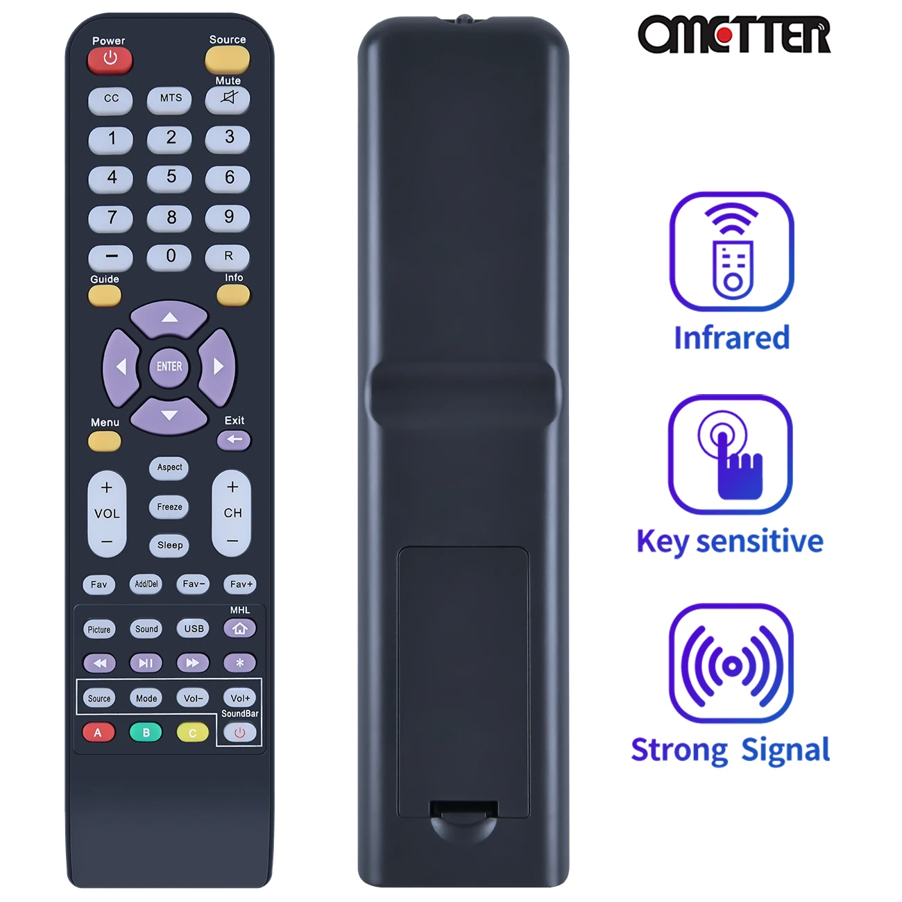 142021270009C for Sceptre 4K TV Remote Control U55Series U515 U435 U40 X40 U515CV-UMS X408BV-FHD U435CV-UMC U500CV-UMK U505CV-UM