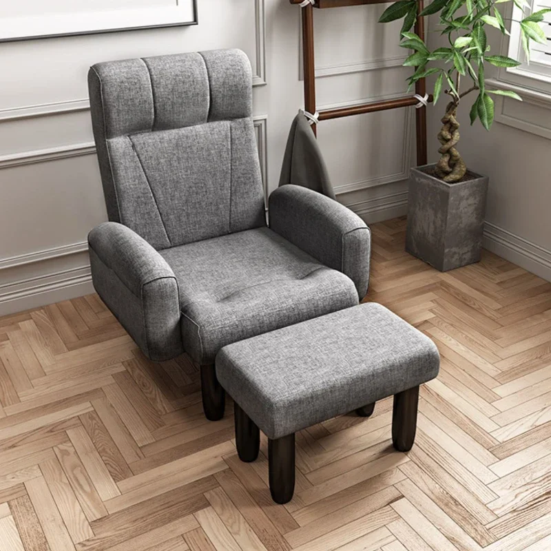 

Складное кресло для балкона, дома, отдыха, одиночный ленивый маленький диван для сидения и лежания, кресло для кормления в спальне двойного назначения