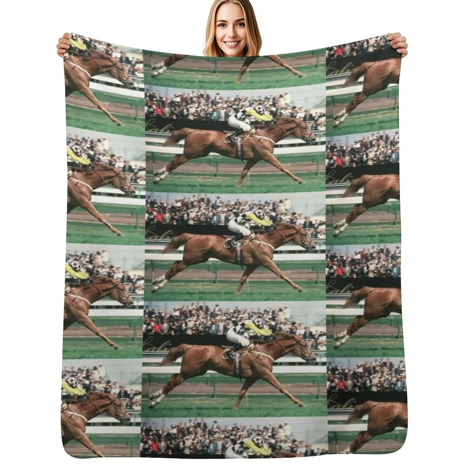 Saintly winning 1996 Melbourne Cup Throw Blanket Air Conditioner Soft Blanket for Office Home